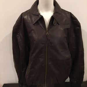 Faconnable Leather Jacket - NWT